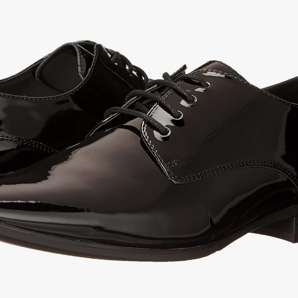 Calvin Klein Mens Patten Leather Dress Shoes